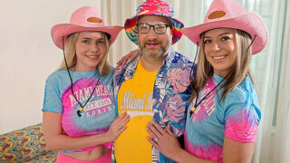 ImmoralLive – Rebel Rhyder And Lana Analise Chubby Teddy From Chicago Wins A Double Blowjob From Sexy Blondes Besties