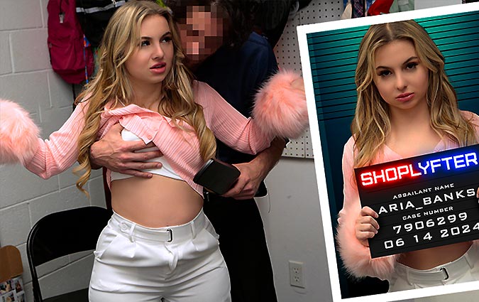 Shoplyfter – Aria Banks Case No. 7906299 – Caught on a Dare